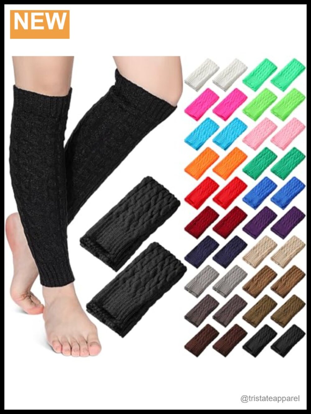 Cable Knit Crochet Leg Warmers Acrylic Long Boot Socks Yoga Ballet
